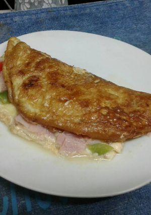 Una foto de Omelette de Jamón y Verduras