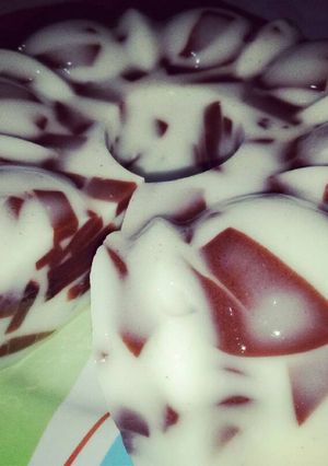 Foto resep Puding Mozaik Coklat Susu Pemula