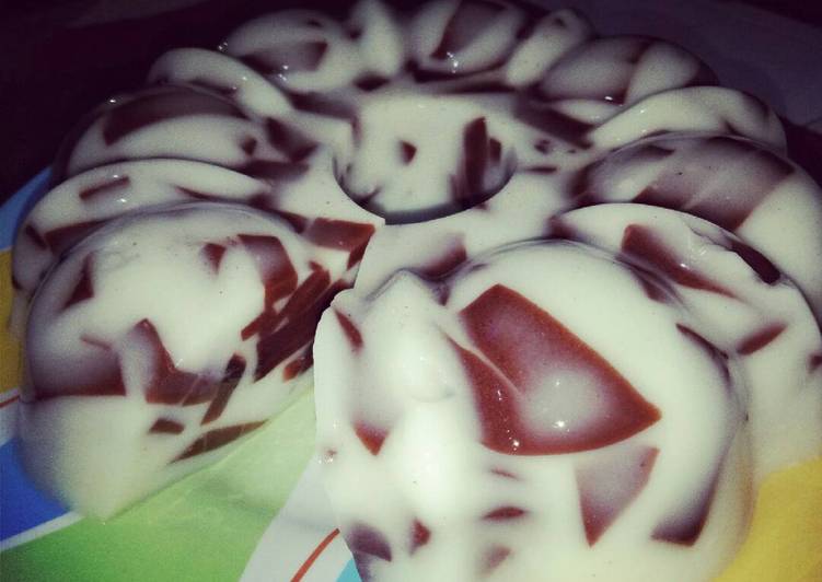 Puding Mozaik Coklat Susu Pemula