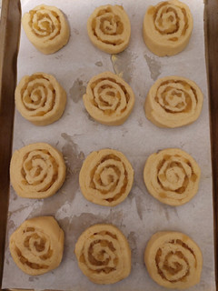Una foto de Rolls de manzana