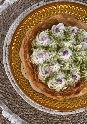 صورة لوصفة ليالي لبنان بالبقلاوة