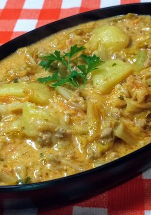 Húsos kelkáposzta (Low carb) recept fotója