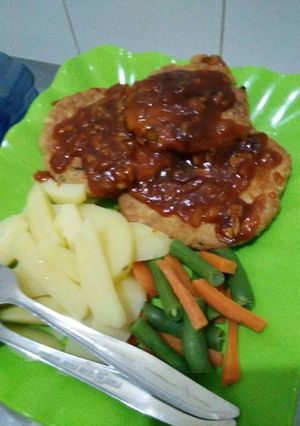 Foto resep Steak tempe ekonomis (menu diet)