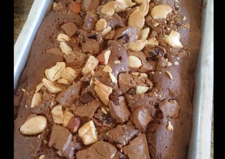 Simple Way to Make Quick Whosayna’s Fruit and Nut Chocolate Cake