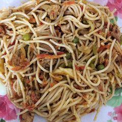 A picture of Chicken Vegetable Spaghetti 🍝.