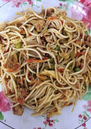 A picture of Chicken Vegetable Spaghetti 🍝.