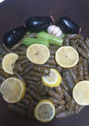 صورة لوصفة دوالي وكوسا وباذنجان عشقي