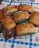 Mini budines con corazón de chocolate