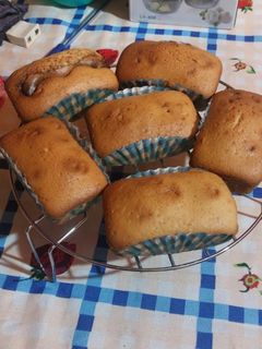 Una foto de Mini budines con corazón de chocolate