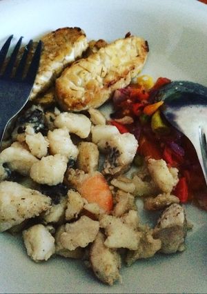 Foto resep Diet GM Day 5 -Kakap Tempe Goreng (Sambal Dabu-Dabu)-ooo