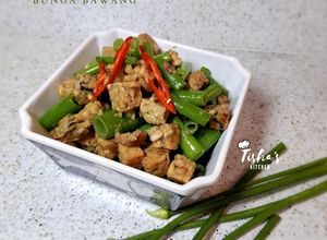 Foto resep 299. Tumis Tempe Bunga Bawang (Blalo)