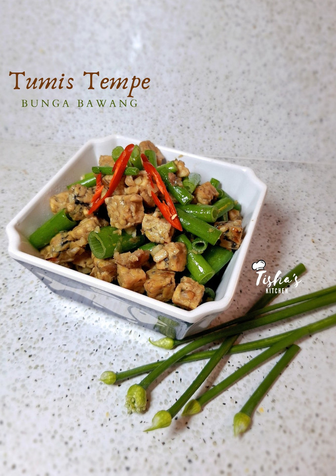 Foto resep 299. Tumis Tempe Bunga Bawang (Blalo)