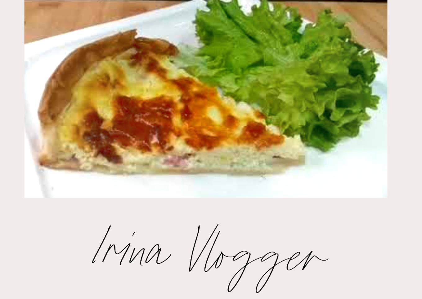 EASY BASIC RECIPE of simple and delicious homemade french quiche