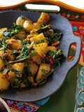 "Saag Aloo" Potato with Spinach