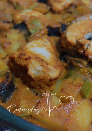 صورة لوصفة صينية دجاج بالخضار🥘