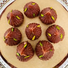 A picture of Fresh Fig Red Velvet Modak.