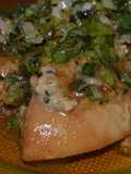 Pechugas de pollo  a la Mexicana