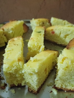 A picture of White butter orange cake.