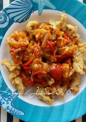 Foto resep Cumi Goreng Tepung Siram Saus Padang