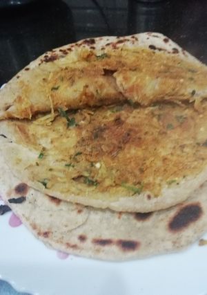 A picture of Radish Gram flour stuffed Paratha.