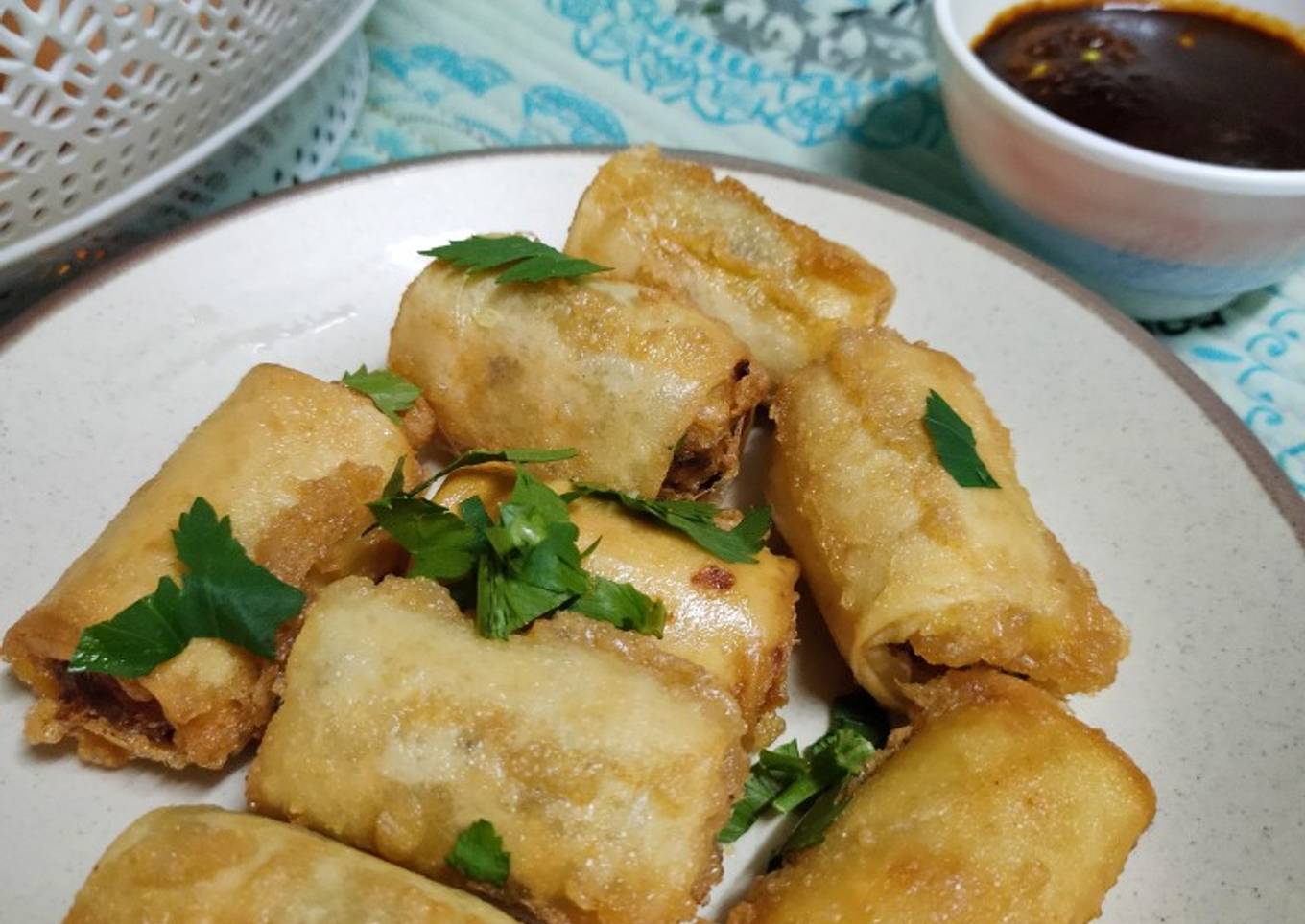 Popia Begedil dengan soya