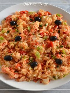 Una foto de Esqueixada rápida de bacalao con Thermomix