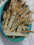 Galletas cracker tipo nachos crocantes al horno