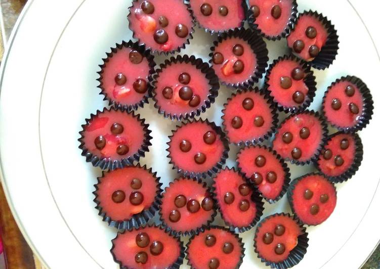 Recipe: Yummy Kacang Coklat stoberi Chip