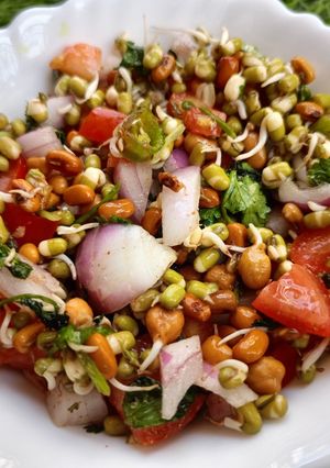 A picture of Mung bean sprout salad.