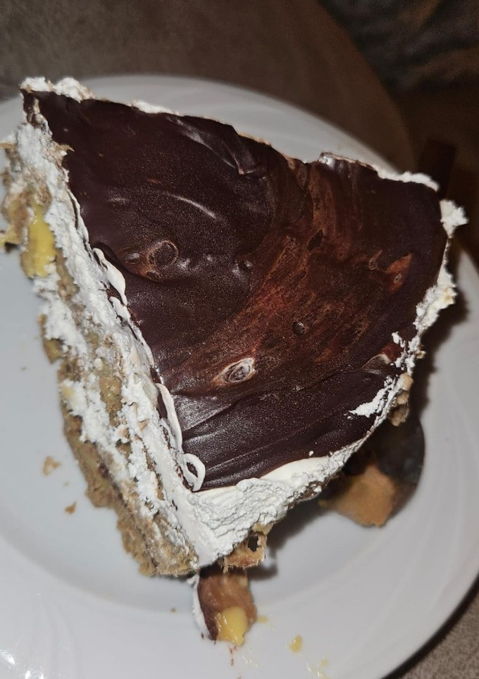 Una foto de Tarta de la abuela con nata