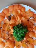 Carpacho de pulpo y zanahoria