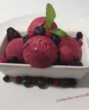 Helado de frutos rojos elaborado con la Monsieur Cuisine Plus