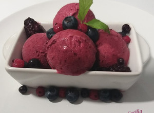 Foto principal de Helado de frutos rojos elaborado con la Monsieur Cuisine Plus