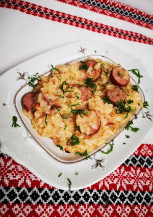 O poză a rețetei Pilaf de orez cu cabanos.