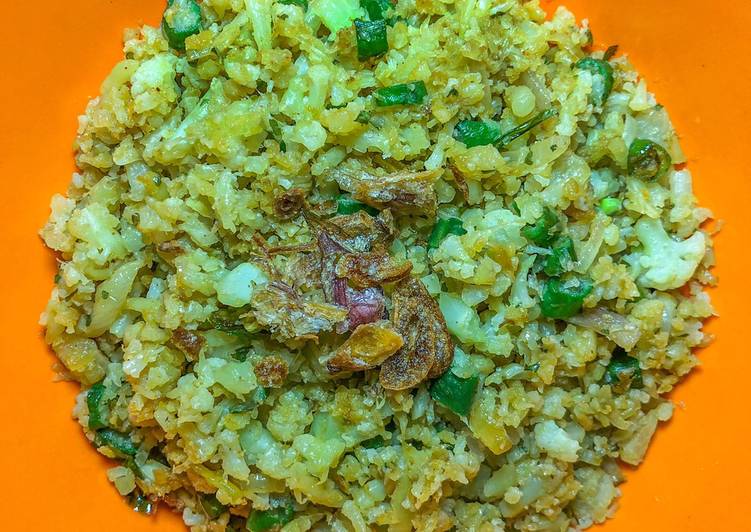 Cara Memasak Cepat Cauliflower Fried Rice (nasi goreng kembang kol) Ala Warteg