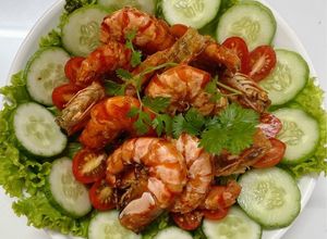 Hình của món Tôm rang muối ớt.