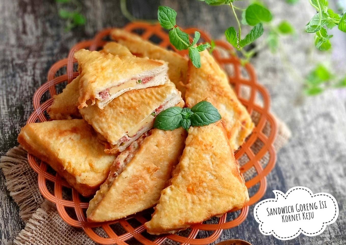 Sandwich Goreng Isi Kornet Keju