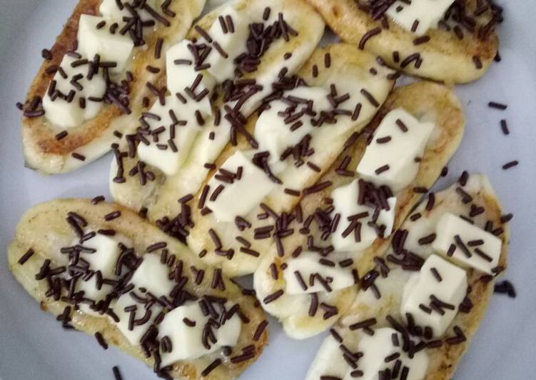 Pisang Bakar Teflon Coklat Keju