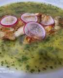 Rodaballo a la plancha con su veolute verde