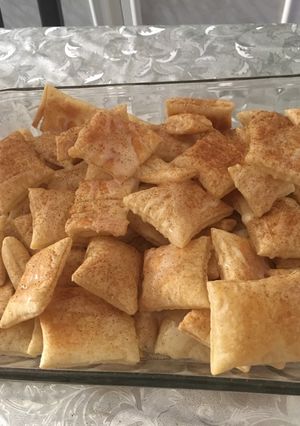 صورة لوصفة حلى البف الباستري السهل 😋😋😋😋