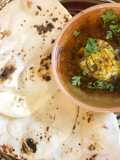 Chikkar choley and tawa naan