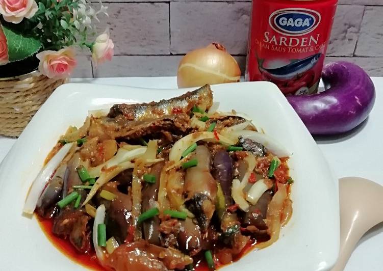 Resep 559.Balado Terong Sarden yang Lezat