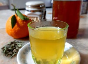 Une photo de Tisane écorce de mandarine, verveine et miel 🍊🍃🍯 antigaspillage