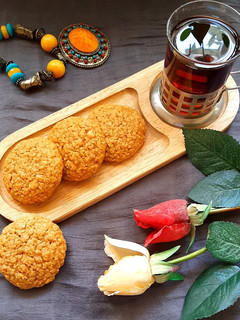عکسی از دستور کوکی رژیمی جو و کره بادام زمینی