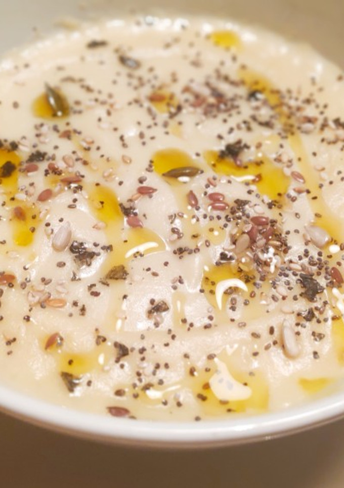 Una foto de Crema de coliflor