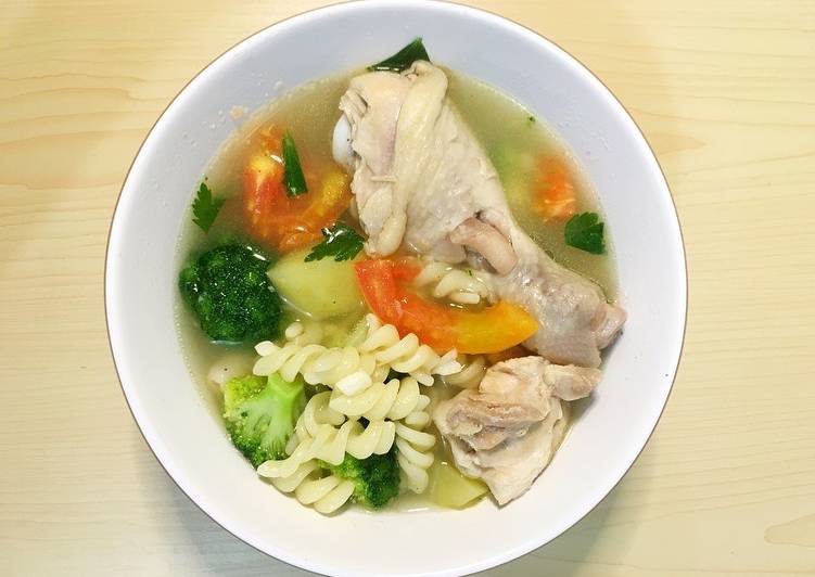 Resep Sop makaroni ayam  oleh Anak Kost Cookpad