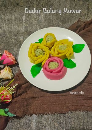 Foto resep Dadar Gulung Mawar  Tanpa Santan Tanpa Telur