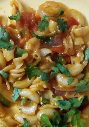 A picture of Veg Pasta macaroni.