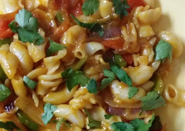 Steps to Make Speedy Veg Pasta macaroni