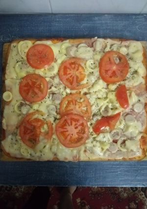 Una foto de Pizza licuada